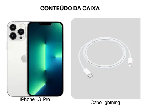 Apple Iphone 13 Pro 128gb Branco - Preço Especial - C/nf (Novo com