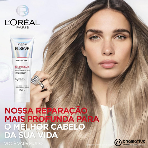 Shampoo Elseve Bond Repair Força E Reparação Profunda 250ml