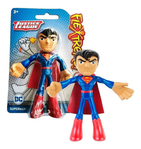 Figura Superman 10cm Bendy Liga De La Justicia Dc Comics