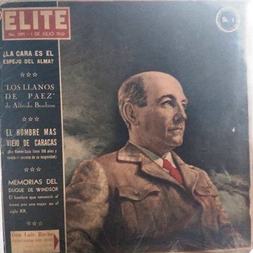 Revista Elite 1291 Caracas Julio1 De 1950 Mundial De Futbol