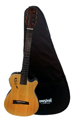 Violão Elétrico Flat Marquês Vn-11 Natural C/ Bag Luxo