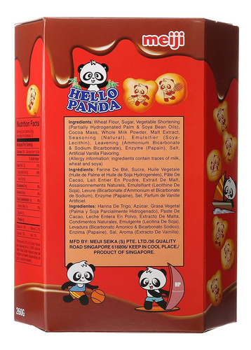 Meiji Hello Panda Galleta De Chocolate, 9.1 Onzas