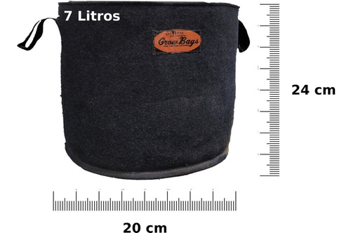 Imagen 3 de 10 de Mejor Maceta Tipo Smartpot Geotextil 7 Litros