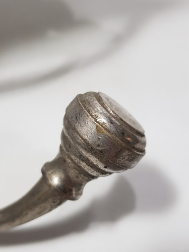 Imagen 6 de 8 de Antigua Percha De Baño Inglesa Bronce Niquelado Mag 59227