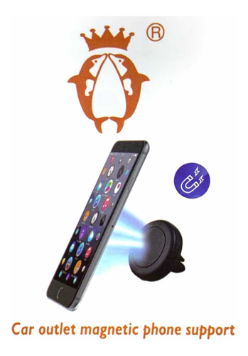 Imagem 3 de 6 de Suporte Veicular Para Celular Saída Ar Carro - Imã Potente