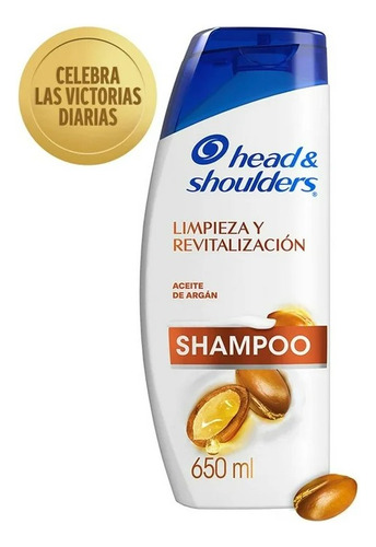 3 Pza Shampoo Head & Shoulders Limpieza Y Revitalización Ace
