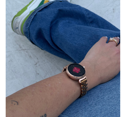 Reloj Sweet Glow Smartwatch Mujer Acero Blanco Dorado Dorado Negro