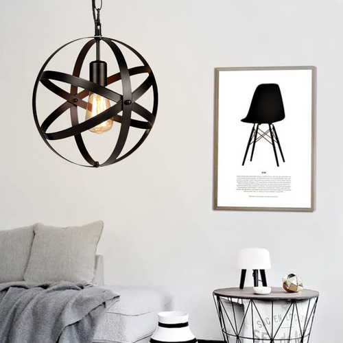 Colgante Industrial Enchufable Globe Base E26