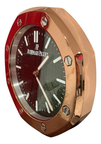 Reloj De Pared Analogico Moderno Cuarzo Chocolate Negro