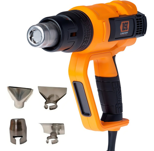 Pistola De Calor 2000 W 50°/600° Accesorios Lusqtoff Pcl2000 Naranja