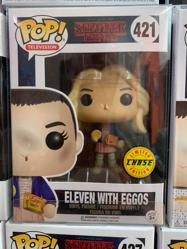 Funko Pop Eleven With Eggos Chase Cabello Largo Raro