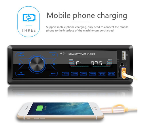 Nuevo M10 Usb Coche Bluetooth Mp3 Reproductor De Radio De Lu