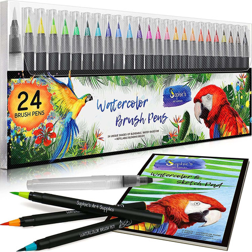 Sophie S Art Supplies Acuarela Pincel Plumas De Pens Ma...