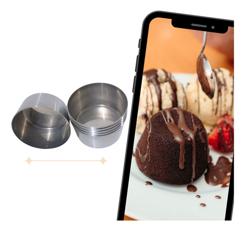 Kit 12 Forminhas Em Alumínio Para Cupcake E Petit Gateau
