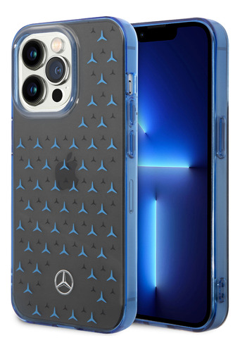 Protector Mercedes Benz Para iPhone 14 Pro Azul