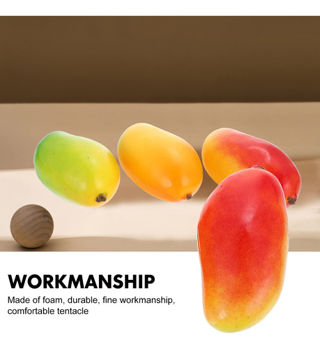 Alimento Modelo Mango Con Simulación De Fruta De Uva, 3 Unid