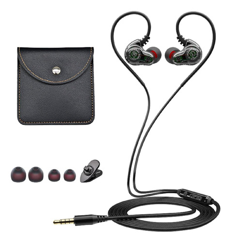 Holiper Auriculares Con Cable De Doble Controlador Auricular