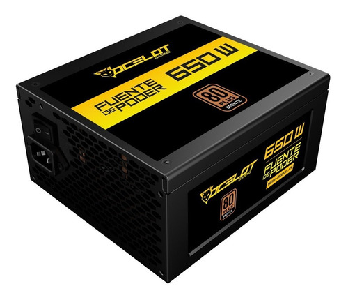 Fuente De Poder Ocelot Gaming Ogps600s Atx 650w Semi 24- /vc Color Negro