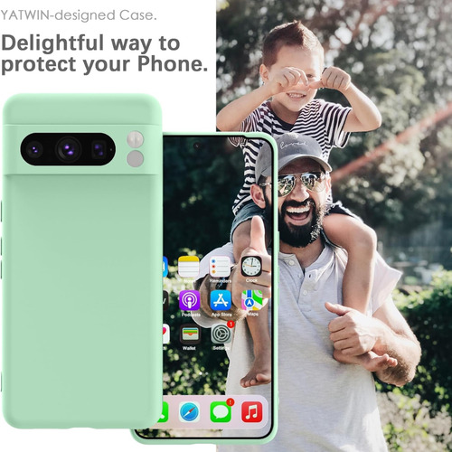 Estuche Case Protector Silicon Para Google Pixel 8 Pro Green