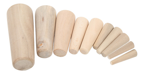 10 Tapones De Madera Blanda De Emergencia Con Casco Cónico P