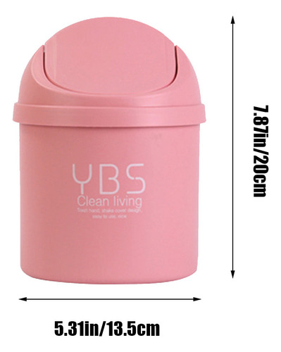 Clean Mini Desktop Trash Can Home Kitchen Desk Trash Can Wit