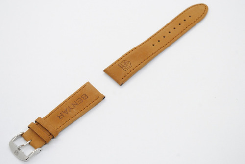 Pulseira Para Relogio De Pulso Benyar Em Couro Marrom