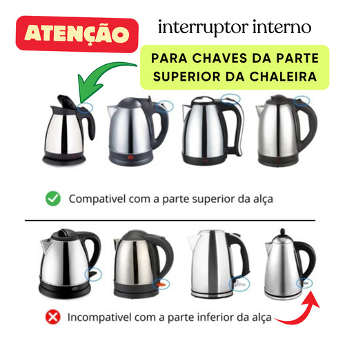 Interruptor Chave Alça Chaleira Elétrica Britania Universal