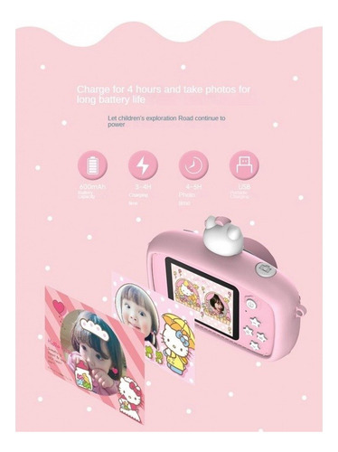 Cámara Digital Sanrio Hello Kitty Para Niños, De 4000 W, Víd