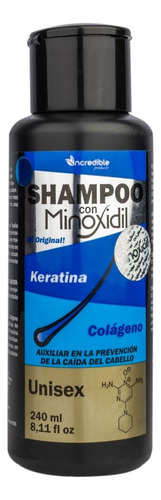 Shampoo Con Minoxidil Sin Sal Keratina Colageno Anti Caida