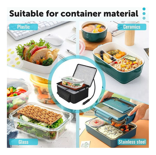 Minicalentador De Alimentos Para Microondas, Caja De Almuerz