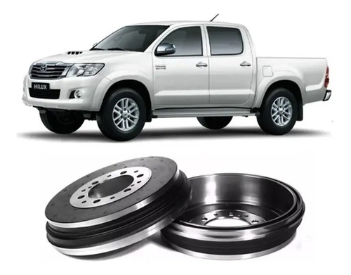 Par Tambor Freio Traseiro Toyota Hilux 2005 A 2015 