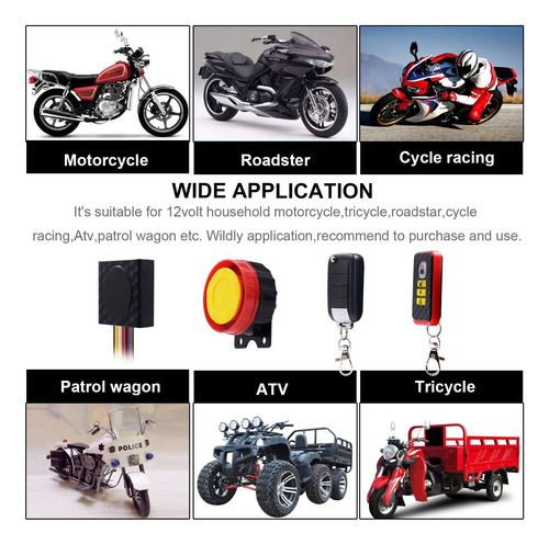 Motocicleta Scooter Antirrobos Antirrobo Alarma Sistema Cont