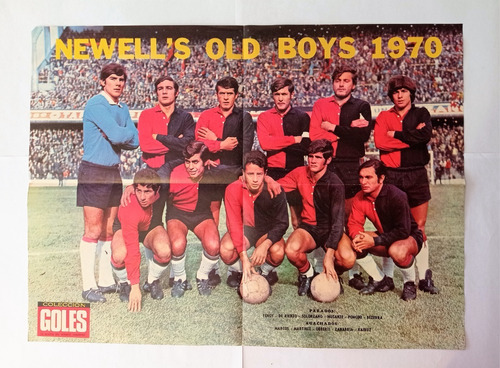 Antigua Lamina Newell's 1970 - Revista Colección Goles