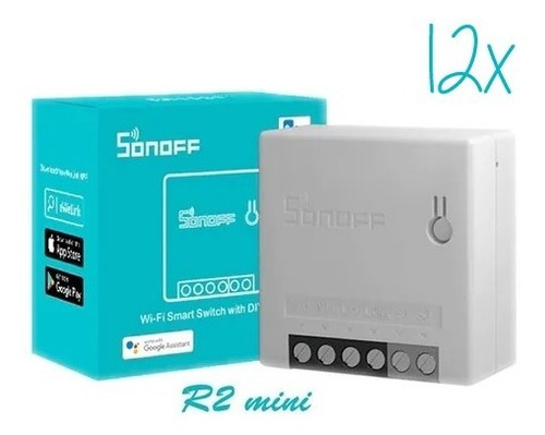 Kit 12 X Sonoff Mini R2 Interruptor Wifi Paralelo - 