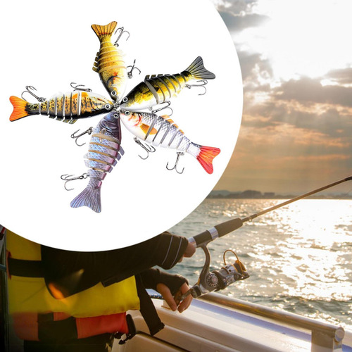 5x Señuelos De Pesca Con Señuelos De Natación Accesorios