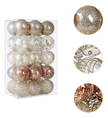 30 Adornos Navideños De Bolas Para Colgar En El De Navidad,