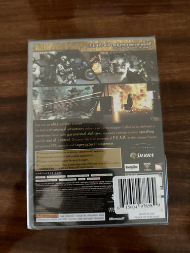 Fear First Encounter Assault Recon Xbox 360 Sellado Nuevo (Usado)