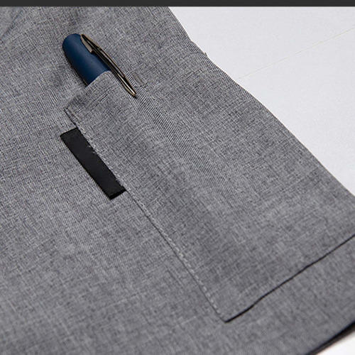 Chaqueta De Chef Chaqueta De Chef De Manga Corta Con Gris M
