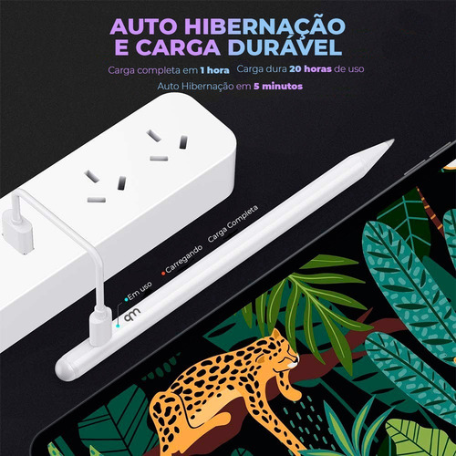 Caneta Pencil Wb Para Apple iPad Com Palm Rejection E 1.0mm