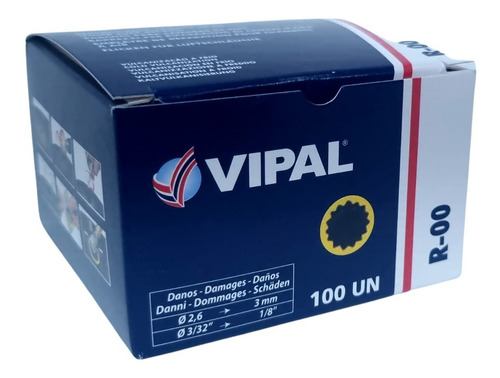 Imagem 5 de 6 de Remendo Câmara De Ar Carro Moto A Frio R00 R-00 Vipal 100und