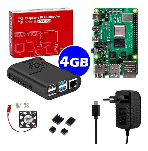 2 Raspberry Modelo B 02 Case 02 Fonte 02 Sd 02 Hdmi