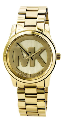 Reloj Michael Kors Runway Modelo Mk5786 Original Color de la correa Dorado Color del bisel Dorado