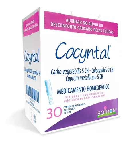 Cocyntal Cólica Alívio Homeopático - Com 30 Flaconetes