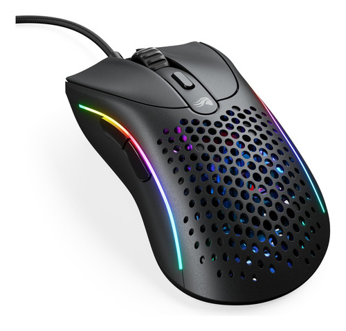 Ratón Glorious Model D 2 Rgb para jugadores, negro (con cable)