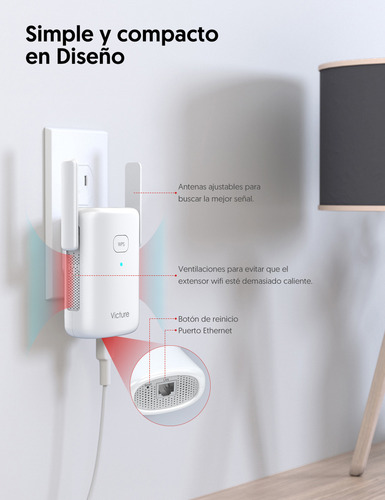Amplificador De Señal Wifi Inalambrico 2.4g Y 5g Ultra Veloz
