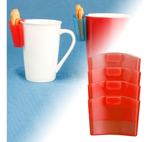 2 X 4x Porta Té Portátil Para Tazas, Estante Para Rojo