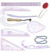 Comprar Juego De Reglas Curvas De Plástico Flexible De 11 Piezas