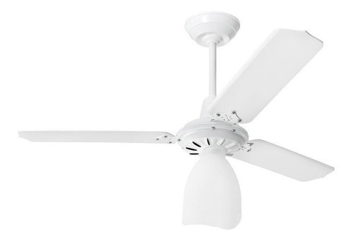 Ventilador De Teto Lumi M2 Branco Pás Branca Loren Sid