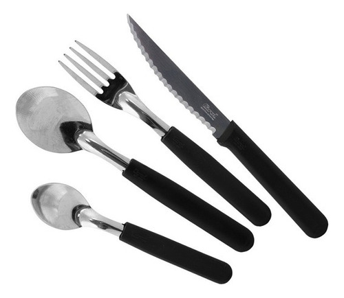 Set Cubiertos Carol X16 Cuchillo Tenedor Cuchara Cucharita