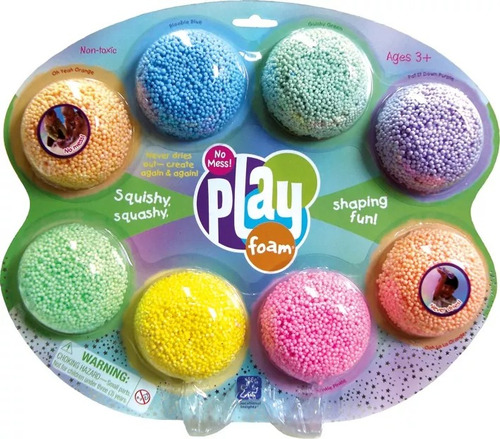 Imagen 1 de 5 de Playfoam Play Foam Combo Masa X 8 Unidades 1906 Colores Edu